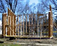 Framed house