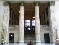 Steps into Union Station Steps into Chicago Union Station's Great Hall