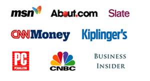 MSN,Slate,CNNMoney,CNBC logos