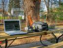outdoor freelance office