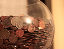 bowl of money