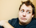 Scared man