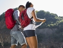 Couple wearing the best backpacks while hiking