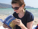 Woman with guidebook
