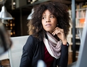 Woman learning reasons people don't retire early