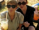 Girls drinking cocktails