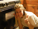 Thumbs up for the oven!