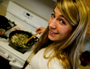 Woman cooking