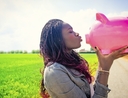 Woman finding ways to save on a shoestring