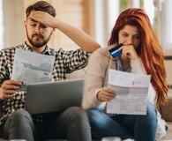 Couple worried about paying bills