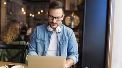 Man saving for retirement in the gig economy