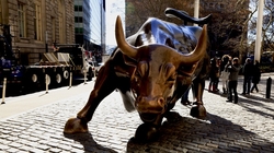 Wall Street bull in New York City