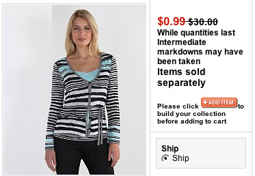 sears sale sweater