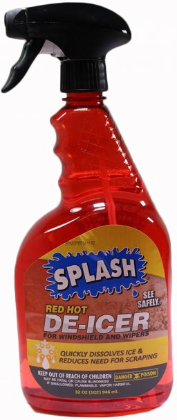 Splash Red Hot De-Icer Windshield and Wipers Trigger Spray, 32 Ounces (Pack of 6)