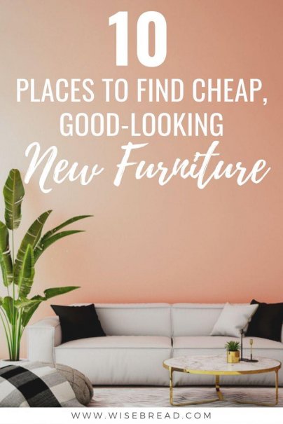 Want some cheap and affordable furniture? We’ve got the budget friendly stores so you don’t need to go bargain hunting in thrift stores, craigslist and garage sales. Here are some great places to score you some stylish furniture at low cost. | #furniture #cheapfurniture #frugalhacks
