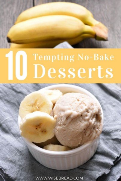 Want some no-bake dessert recipe ideas? We’ve got some that taste great and can even be quite healthy. | #thriftyfood #dessert #recipes