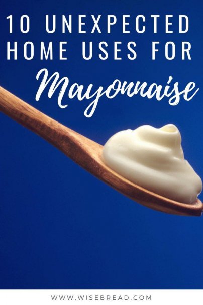 Did you know that mayonnaise has some great uses for around the house? Here are 10 mayo uses I bet you weren't aware of. | #mayonnaise #foodhacks #kitchenhacks