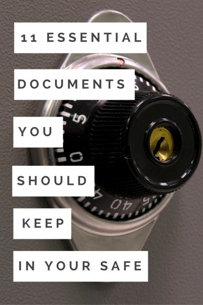 11 Essential Documents You Should Keep in Your Safe