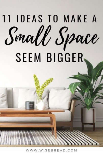 You don't need an interior designer to help make the most of your small space. If your home feels a little bit too micro for you, there are plenty of easy tricks you can use to make it seem spacier than it really is. | #smallhome #tinyhouse #tinyhome