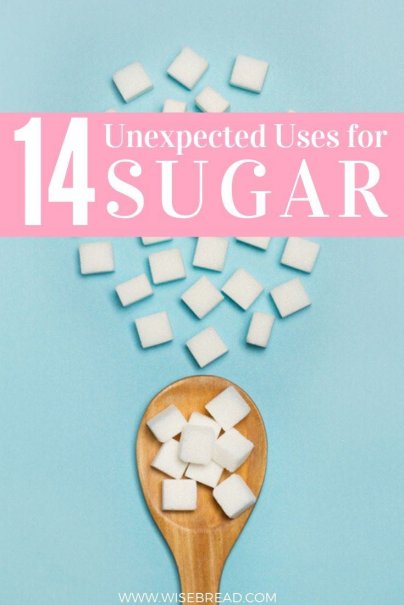 When you're not using sugar as a sweetener, what else can you do with it ?Here are 15 DIY uses for sugar that don't involve coffee, candy, or cake. | #sugar #kitchenhacks #lifehacks
