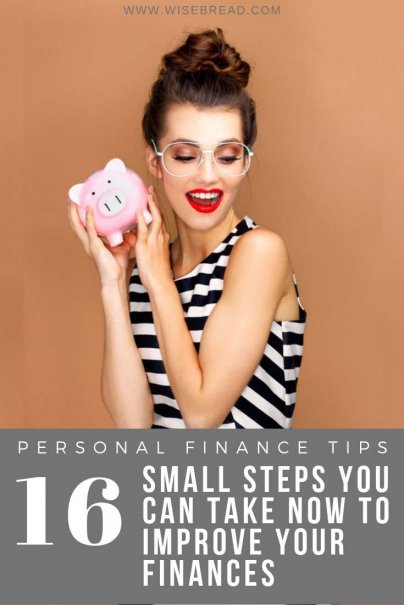 With the new year here, it’s time to take control of your financial goals. From creating a household budget, to calculating your net worth, or setting a monthly savings amount, we’ve got 16 small steps you can take to improve your finances. | #personalfinance #moneymatters #budgeting