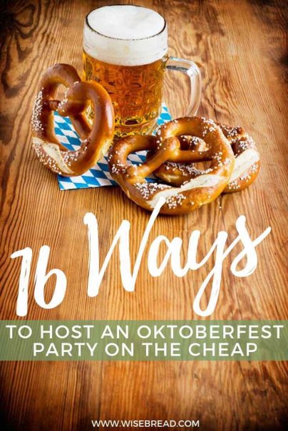 Want to have an Oktoberfest party? Here are the tips to throw a fun party, on a budget, that your guests will be talking about until next September. | #oktoberfest #party #frugalliving