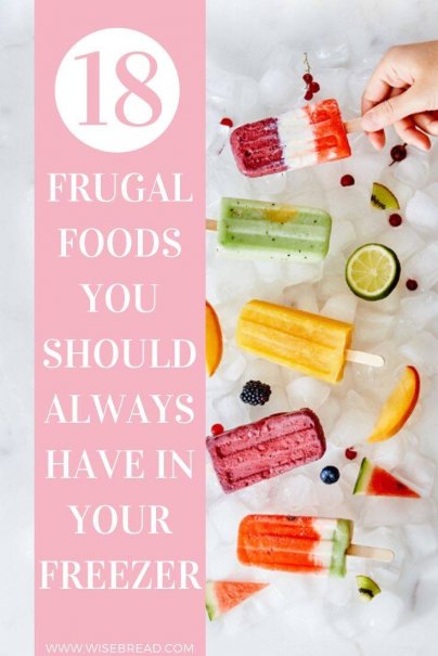 Want to have a frugal kitchen? Here are 17 items that should always be chilling in your freezer to save money in the long run! | #frugalkitchen #kitchenhacks #thriftyfood