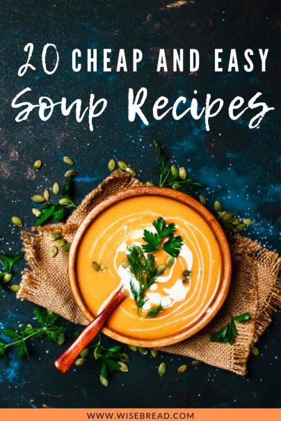 Want to make some frugal meals? We’ve got some cheap and easy soup recipes that are healthy and friendly on the budget! We’ve got some chicken dishes, soups with lots of veggies, we’ll show you how to make some delicious soups that can feed a crowd or a dinner for two! | #frugalmeals #cheapmeals #easyrecipes