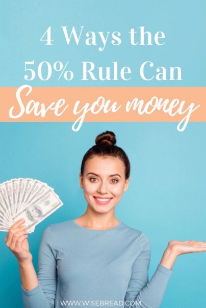 The 50% rule is a simple guideline that can help you determine whether it's time to replace an appliance, adjust your budget, and lots more. Here's how it can help you save real money. | #budgeting #budget #moneytips