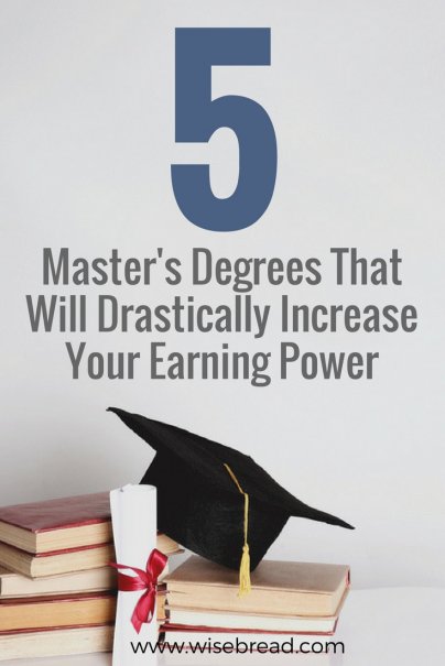 5 Masters Degrees That Will Drastically Increase Your Earning Power