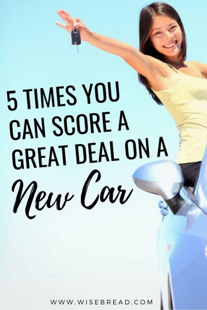 Buying a new car at these times can help you land a lower price on your new vehicle. Remember to work on your negotiating skills before heading to the dealership. | #newcar #savemoney #personalfinances