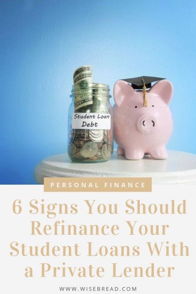 Do you have a student loan? If you want to get out of debt faster and make repayment easier, it could be a good idea to consider refinancing your loans. Here’s what you need to know about going with a private lender and refinancing your student debt. | #debtadvice #studentdebt #debt