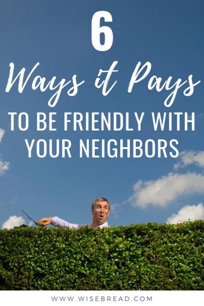 Did you know there are some real benefits to being friendly with your neighbours. From splitting chores, to sharing the cost of big equipment and more, you can save money by making those connections! | #neighbours #frugalliving #frugaltips
