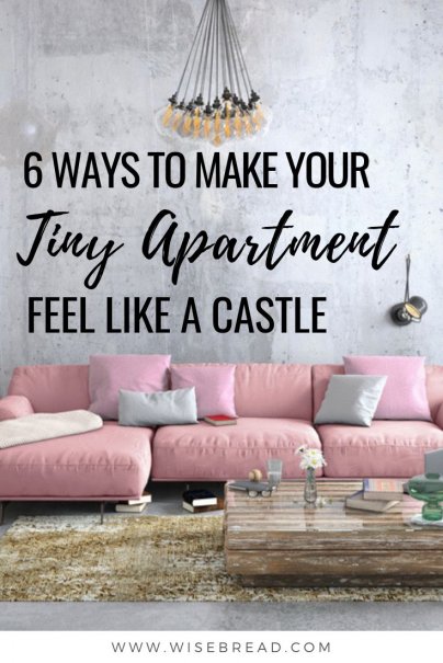 Do you live in a studio apartment, or a small home? These are the 6 ways you can turn your small space into something that looks big and spacious! | #tinyhome #smallhome #studioapartment