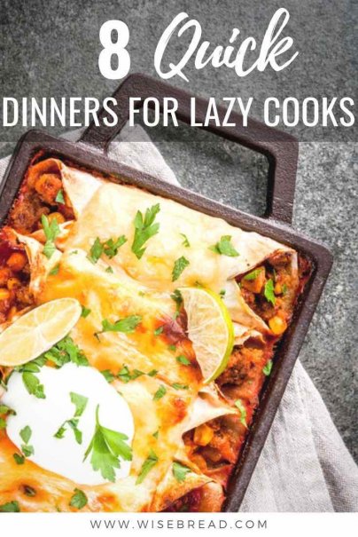 Are you a lazy cook? We’ve got some recipes that are either easy or quick, and they have plenty of portions for later. | #cooking #recipes #frugalliving