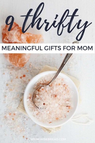 Being a mom is the hardest job of all, and it's tough to find a gift that will reflect your appreciation. But we have found 9 thrifty, frugal, but meaningful gifts for mum. | #gifts #giftsformum #christmas
