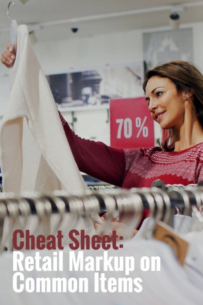 Cheat Sheet: Retail Markup on Common Items