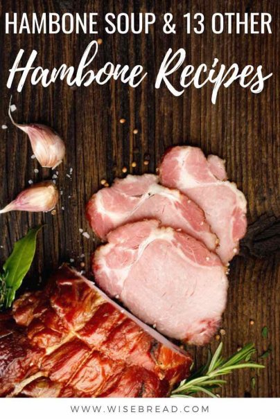 Thinking about buying a whole ham? It can be hard to finish it! That’s why we’ve got the tips for inexpensive and utterly delicious dishes and recipes you can whip together with leftover ham and hambones. | #ham #recipes #frugalfood #hambone