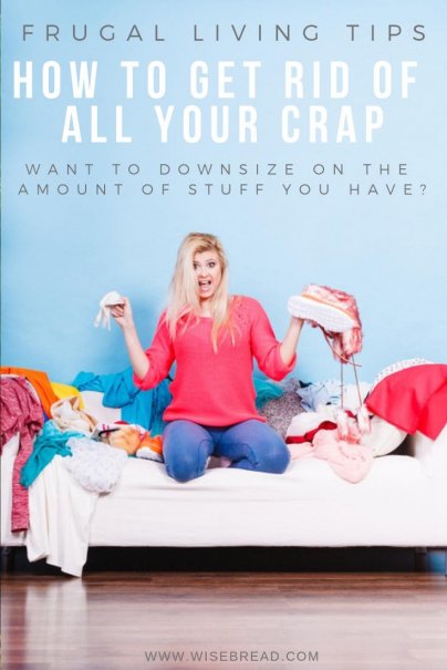 Need to downsize on the amount of crap that you have? Here’s the tips on how you can declutter, and get rid of your stuff, so you can have a cleaner, more organised, minimalist lifestyle. Make our checklist for motivation, and challenge yourself to make the change! | #frugalliving #declutter #minimalism