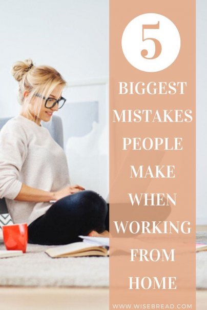 Do you work from home? Here are five big mistakes that, if you don't avoid them, could cause you to lose that work-from-home gig and return you to that daily morning commute. | #homeoffice #careeradvice #onlinework