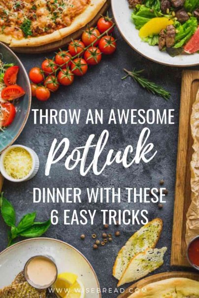 Aside from the savings, potlucks give friends and family the opportunity to try new dishes. It's both fun and frugal. Here’s how to host an awesome potluck dinner. | #potluck #frugalfun #frugalfood