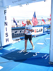 Crossing the finish line