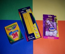 school supplies (portfolio folders)
